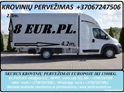  Krovinių pervežimas: iš Europos į Europą (